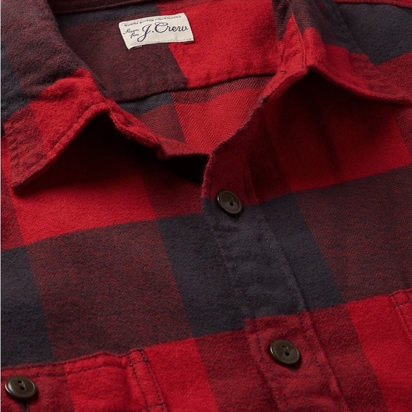 J.Crew Buffalo-Check Cotton-Flannel Shirt XLT- Men - Picture 5 of 6